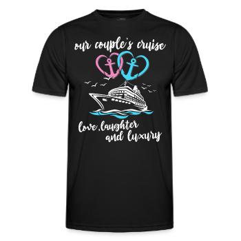 Kreuzfahrt Ehepaar - Männer Funktions-T-Shirt - Schwarz - Vorne - AI Model Male 178 dark (178cm)