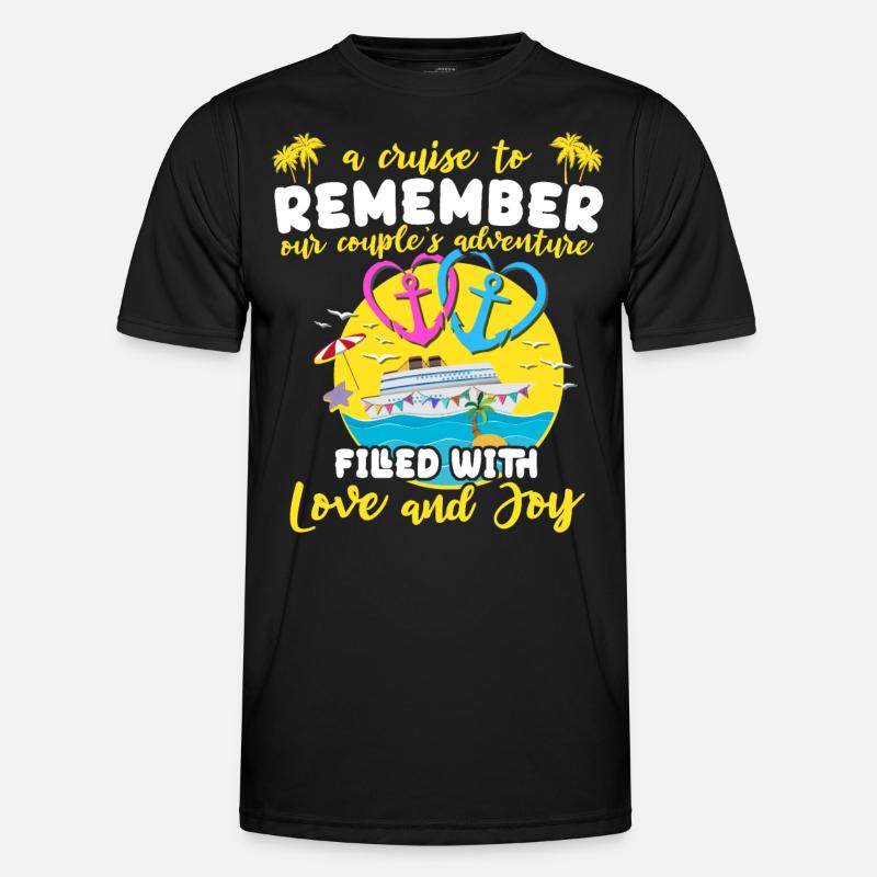 Kreuzfahrt Ehepaar - Männer Funktions-T-Shirt - Schwarz