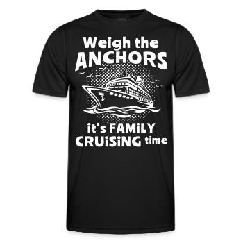 Croisière Voyage Bateau de croisière - T-shirt sport Homme - noir - Devant - AI Model Male 178 dark (178cm)