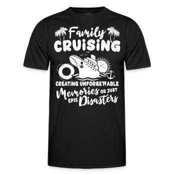 Croisière Voyage Bateau de croisière - T-shirt sport Homme - noir - Devant - AI Model Male 178 dark (178cm)