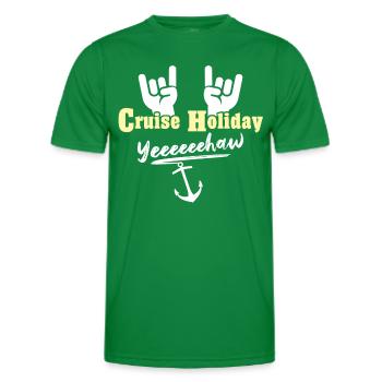 Kreuzfahrtschiff Kreuzfahrt - Männer Funktions-T-Shirt - Kelly Green - Vorne - AI Model Male 178 dark (178cm)