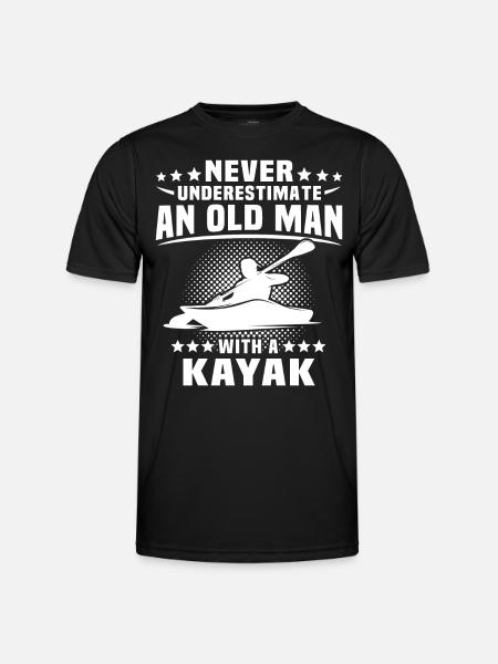Kayak Kayaking - T-shirt sport Homme - noir