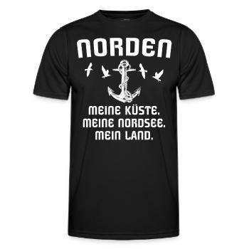 Norden Nordener - Männer Funktions-T-Shirt - Schwarz - Vorne - AI Model Male 178 dark (178cm)