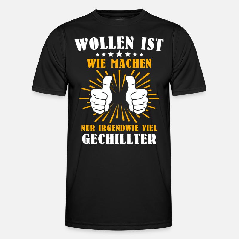 Machen Wollen - Männer Funktions-T-Shirt - Schwarz