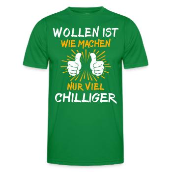 Machen Wollen - Männer Funktions-T-Shirt - Kelly Green - Vorne - AI Model Male 178 dark (178cm)