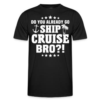Croisière Croisière Vacances - T-shirt sport Homme - noir - Devant - AI Model Male 178 dark (178cm)