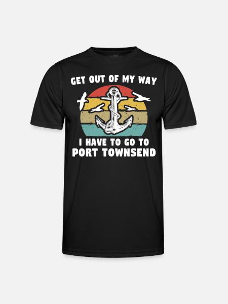 Port Townsend WA - Men's Functional T-Shirt - black