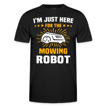 Tondeuse à gazon robotisée Tondeuse à gazon robotisée - T-shirt sport Homme - noir - Devant - AI Model Male 178 dark (178cm)