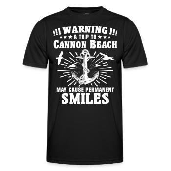 Cannon Beach Oregon - Men's Functional T-Shirt - black - Front - AI Model Male 178 dark (178cm)