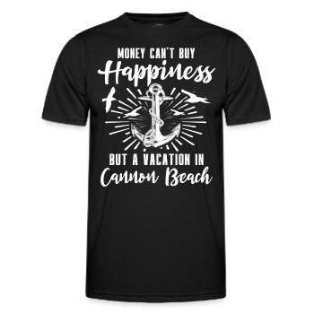 Cannon Beach Oregon - Men's Functional T-Shirt - black - Front - AI Model Male 178 dark (178cm)