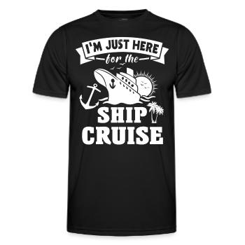 Croisière Voyage Bateau de croisière - T-shirt sport Homme - noir - Devant - AI Model Male 178 dark (178cm)