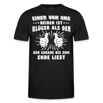 Klüger Als Du - Männer Funktions-T-Shirt - Schwarz - Vorne - AI Model Male 178 dark (178cm)
