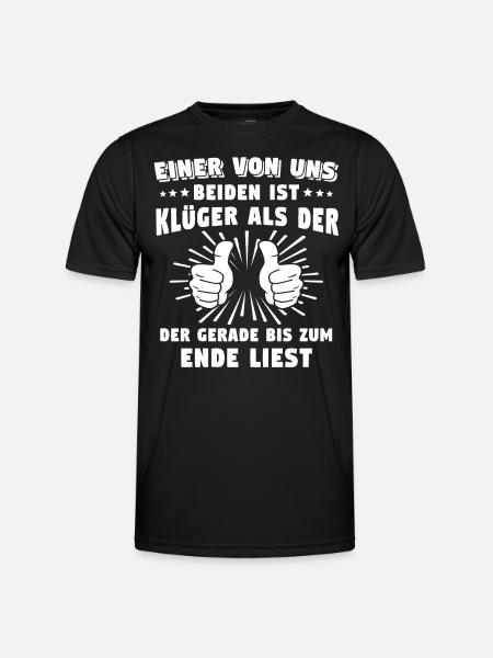 Klüger Als Du - Männer Funktions-T-Shirt - Schwarz