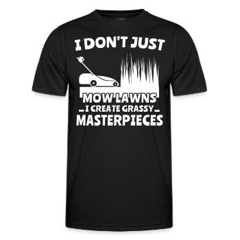 Tondeuse - T-shirt sport Homme - noir - Devant - AI Model Male 178 dark (178cm)