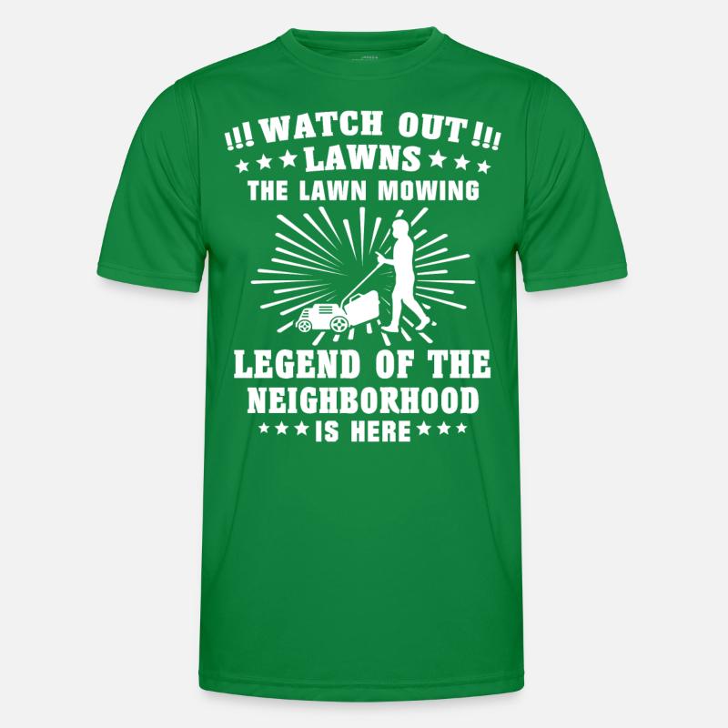 Rasenmäher Männer Funktions-T-Shirt