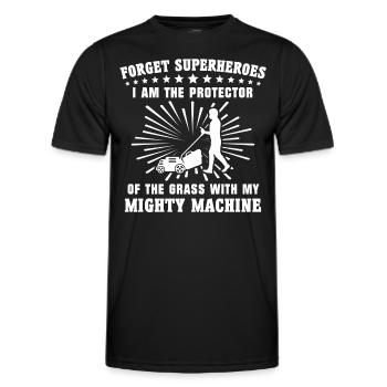 Tondeuse - T-shirt sport Homme - noir - Devant - AI Model Male 178 dark (178cm)