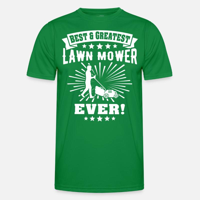 Rasenmäher Männer Funktions-T-Shirt