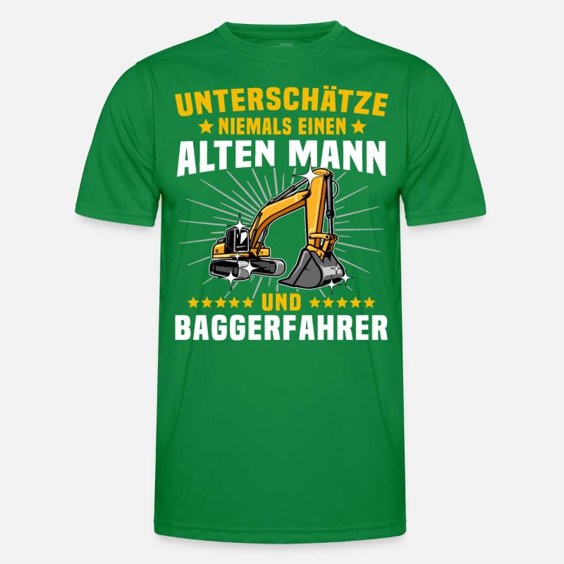 Baggerführer Baggerfahrer Männer Funktions-T-Shirt