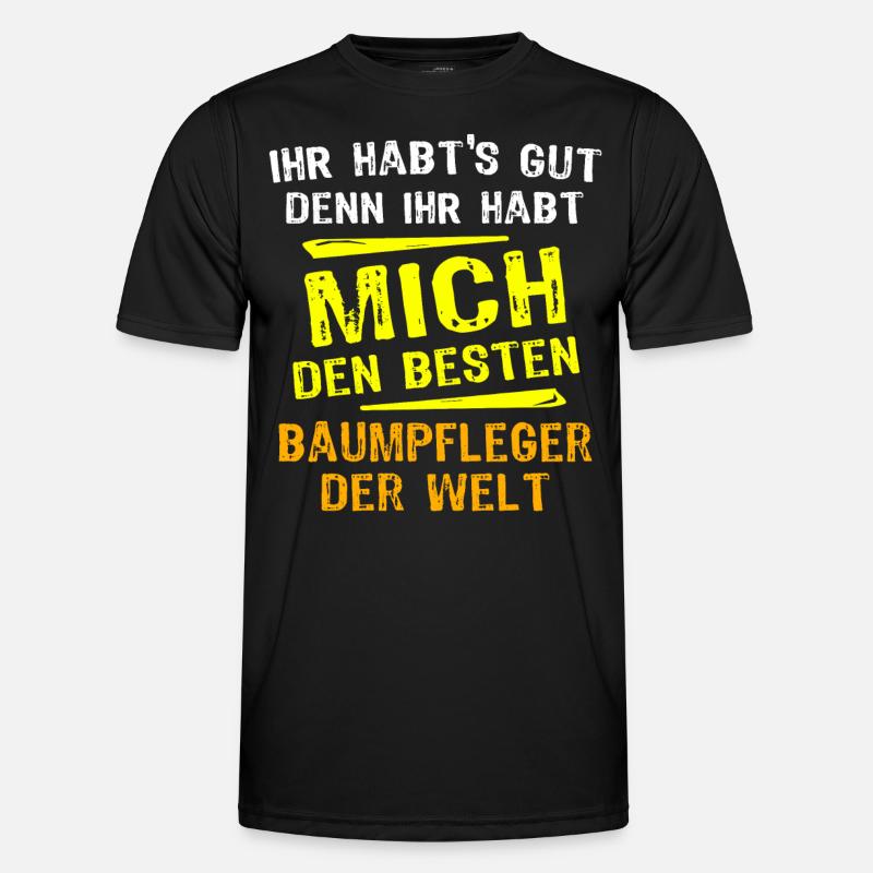 Baumpfleger Geschenkidee Männer Funktions-T-Shirt