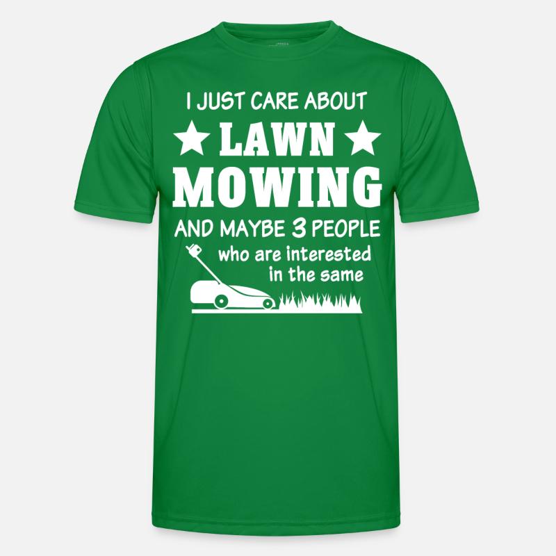 Rasenmäher Männer Funktions-T-Shirt