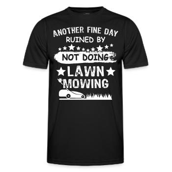 Tondeuse - T-shirt sport Homme - noir - Devant - AI Model Male 178 dark (178cm)