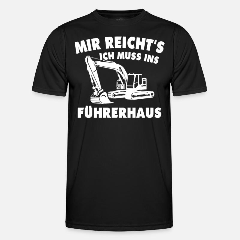 Baggerführer Geschenk - Männer Funktions-T-Shirt - Schwarz