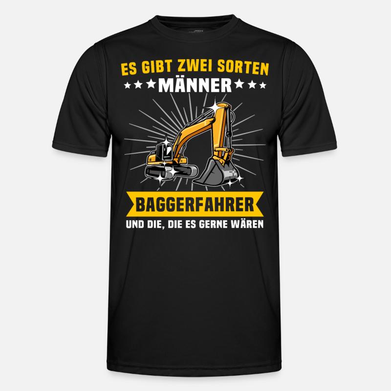 Baggerfuehrer Baggerfahrer Männer Funktions-T-Shirt