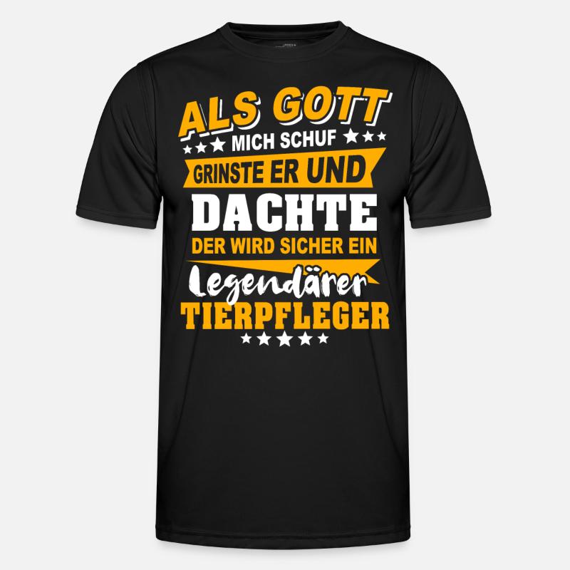 Tierpfleger Sprüche Männer Funktions-T-Shirt