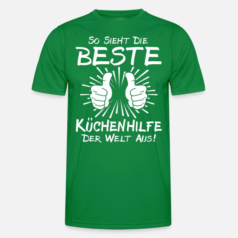 Bester Küchenhilfe Männer Funktions-T-Shirt