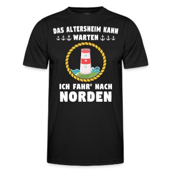 Norden Sprüche Nordener Spruch - Männer Funktions-T-Shirt - Schwarz - Vorne - AI Model Male 178 dark (178cm)