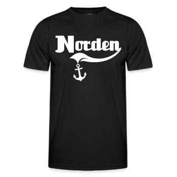 Norden Sprüche Nordener Spruch - Männer Funktions-T-Shirt - Schwarz - Vorne - AI Model Male 178 dark (178cm)