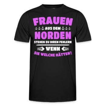 Norden Sprüche Nordener - Männer Funktions-T-Shirt - Schwarz - Vorne - AI Model Male 178 dark (178cm)