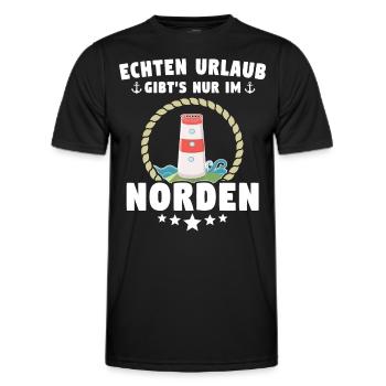 Norden Geschenk Nordener - Männer Funktions-T-Shirt - Schwarz - Vorne - AI Model Male 178 dark (178cm)