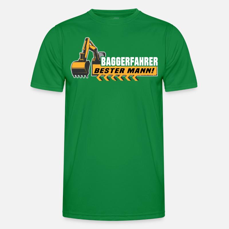 Baggerführer Baggerfahrer Männer Funktions-T-Shirt