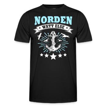 Norden - Männer Funktions-T-Shirt - Schwarz - Vorne - AI Model Male 178 dark (178cm)
