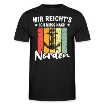 Norden - Männer Funktions-T-Shirt - Schwarz - Vorne - AI Model Male 178 dark (178cm)