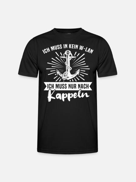 Kappeln Sprüche Kappelner - Männer Funktions-T-Shirt - Schwarz