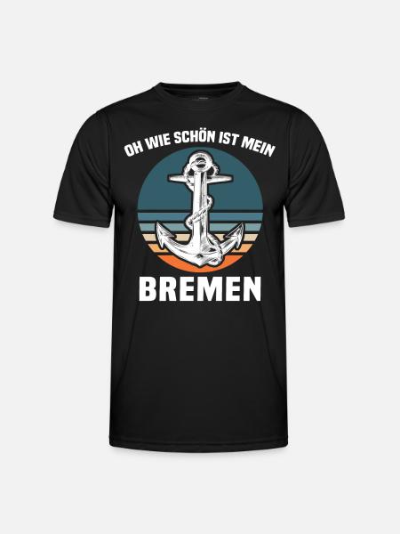 Bremen Sprüche Bremer - Männer Funktions-T-Shirt - Schwarz