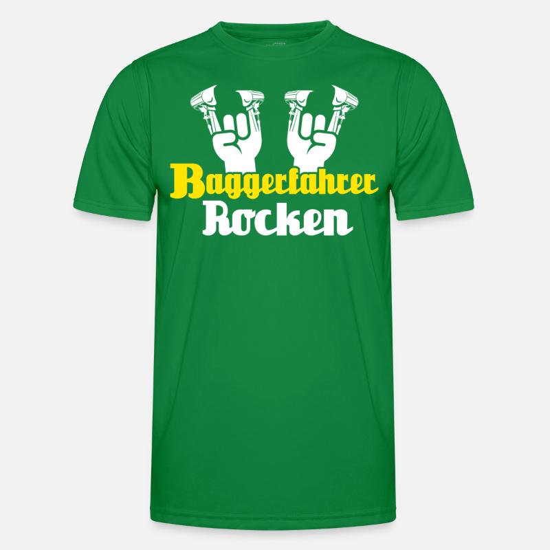 Baggerfahrer Männer Funktions-T-Shirt