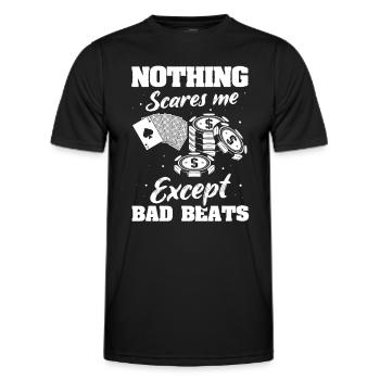 Poker Poker Players - Men's Functional T-Shirt - black - Front - AI Model Male 178 dark (178cm)