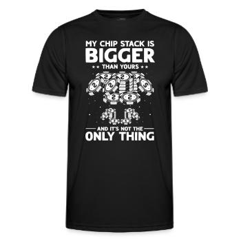 Poker Poker Players - Men's Functional T-Shirt - black - Front - AI Model Male 178 dark (178cm)