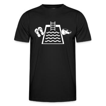 Lifeguard - Men's Functional T-Shirt - black - Front - AI Model Male 178 dark (178cm)