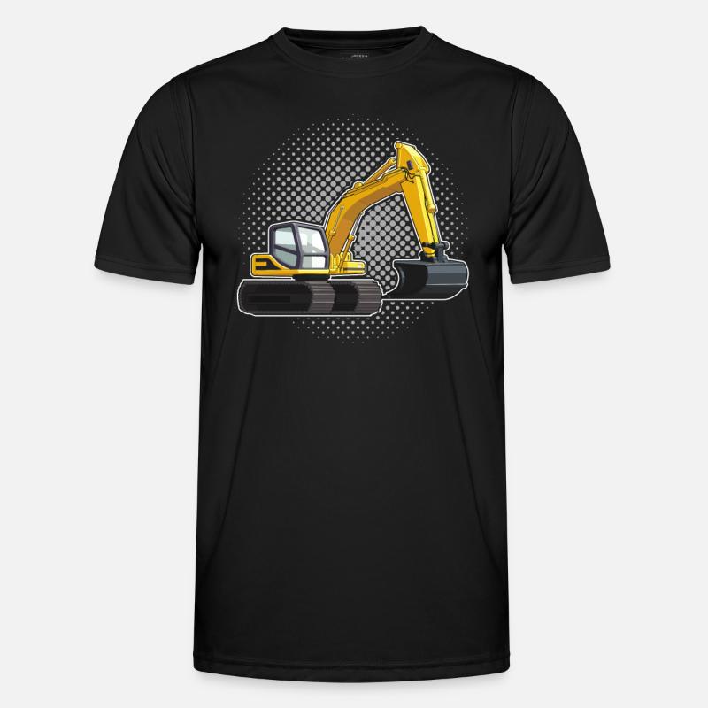Baggerfahrer Männer Funktions-T-Shirt