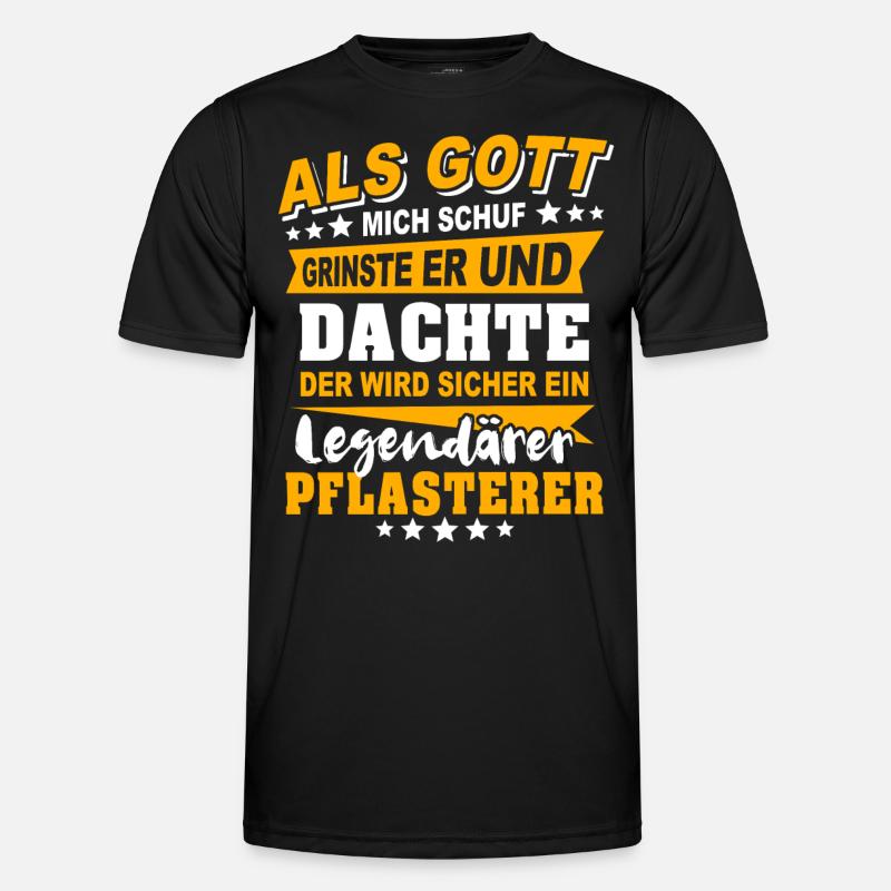 Pflasterer Sprüche Männer Funktions-T-Shirt