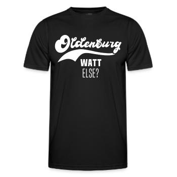 Oldenburg - Männer Funktions-T-Shirt - Schwarz - Vorne - AI Model Male 178 dark (178cm)