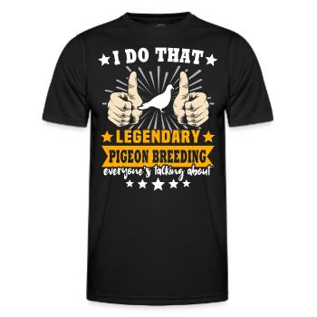 Tauben Züchten Taubenliebhaber - Männer Funktions-T-Shirt - Schwarz - Vorne - AI Model Male 178 dark (178cm)