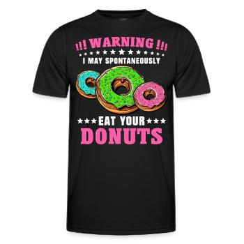 Doughnut Donut Lover Donuts - T-shirt sport Homme - noir - Devant - AI Model Male 178 dark (178cm)