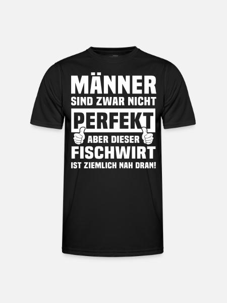 Fischwirt - Männer Funktions-T-Shirt - Schwarz