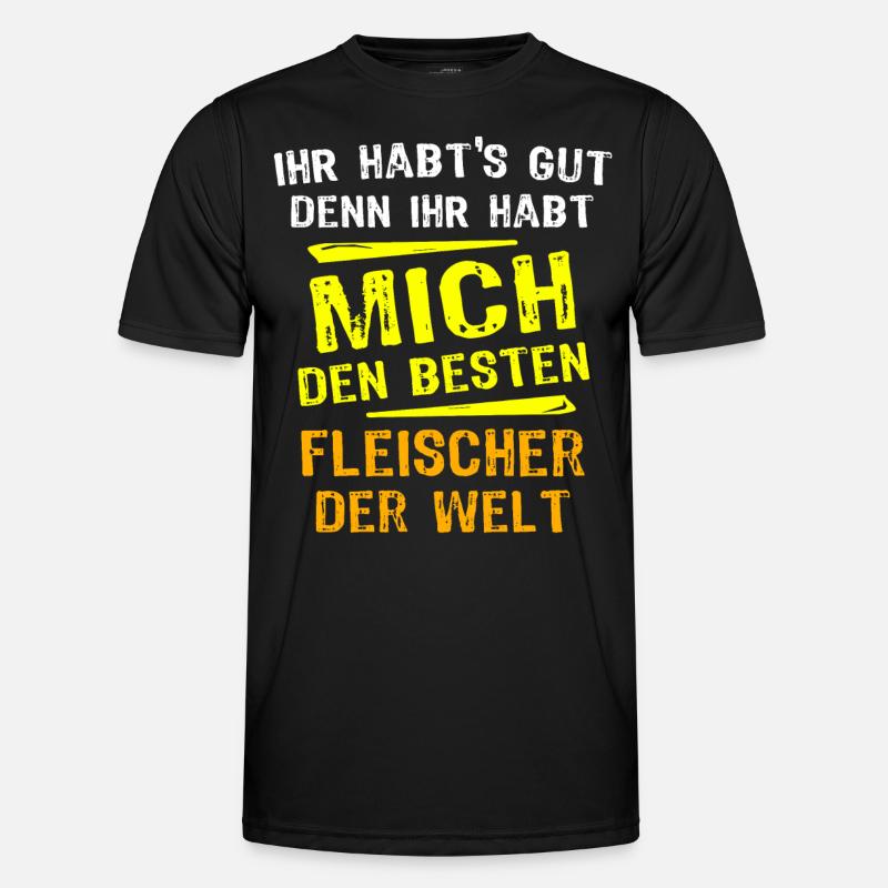 Fleischer Geschenk Männer Funktions-T-Shirt