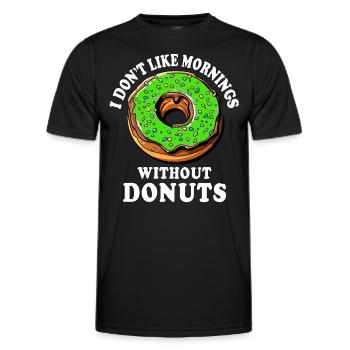 Donut Doughnut Donuts - Männer Funktions-T-Shirt - Schwarz - Vorne - AI Model Male 178 dark (178cm)